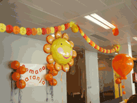 Decoraci�n Semana naranja en oficina