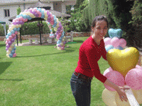 Nuria dando los �ltimos retoques